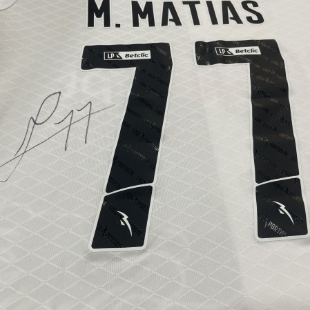 SC Farense Signed Shirt - M. Matias 77