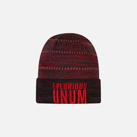 Gorro Mesclado Vermelho/Preto E Pluribus Unum