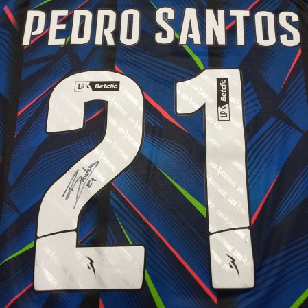 Camisola Alternativo Autografada MFC - Pedro Santos 21