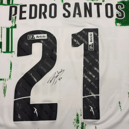 Camisola Principal Autografada MFC - Pedro Santos 21