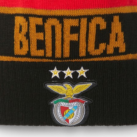 Gorro Vermelho/Preto Pompom SL Benfica
