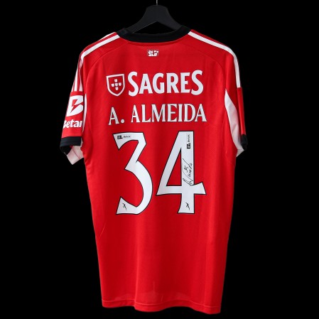 Camisola Principal Autografada SL Benfica - A. Almeida 34